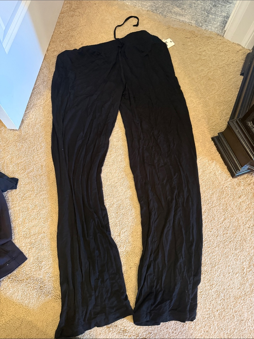 PJ Salvage Black Elastic Waist Wide Leg Pants